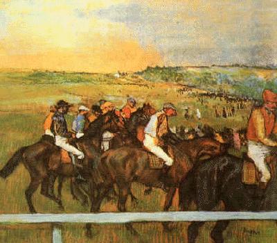 Edgar Degas Racehorses china oil painting image